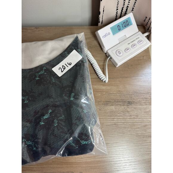 VTG Y2K Deb Womens Stretch Dress Small Green Black Lace Whimsigoth Mall Goth - Picture 12 of 12